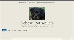 Desktop Screenshot of debeaurottweilers.com